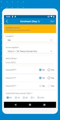 ComfortDelGro Driving Centre android App screenshot 2